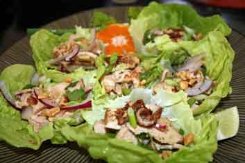 Grilled Thai Chicken salad among great Asian chicken recipes