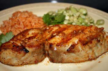 Grilled Wahoo fish: try grilled Ono with Mojo de Ajo Sauce